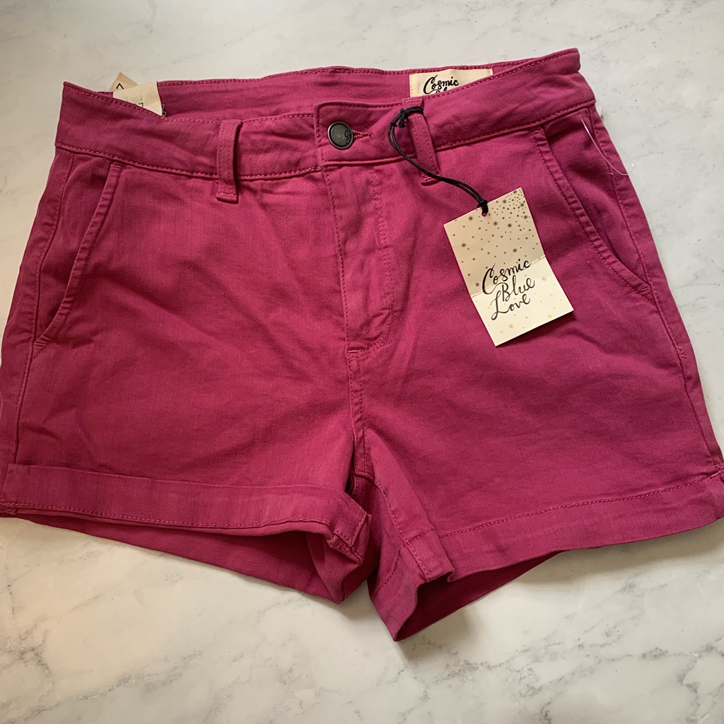 Cosmic Blue Love Pink Shorts